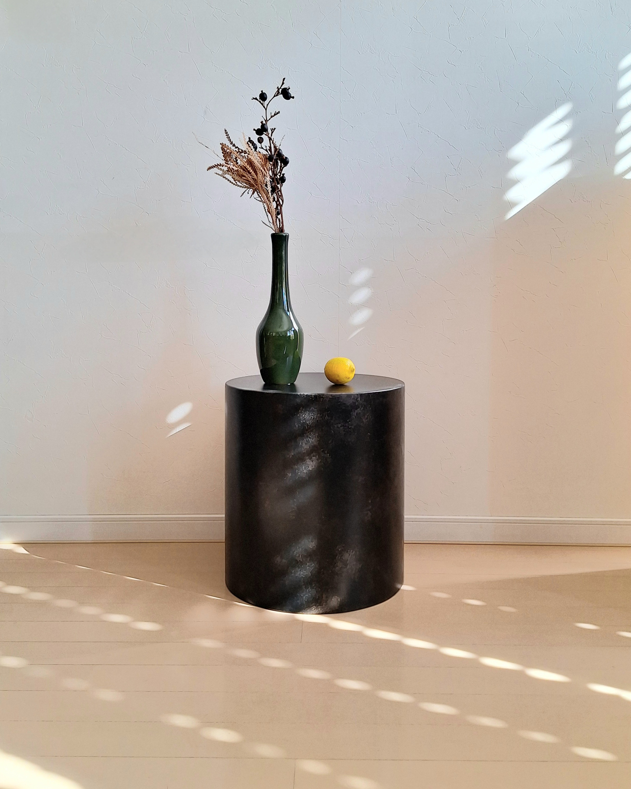 【受注製作】L black iron chairs 黒皮鉄風 椅子 サイドテーブル スツール かっこいい