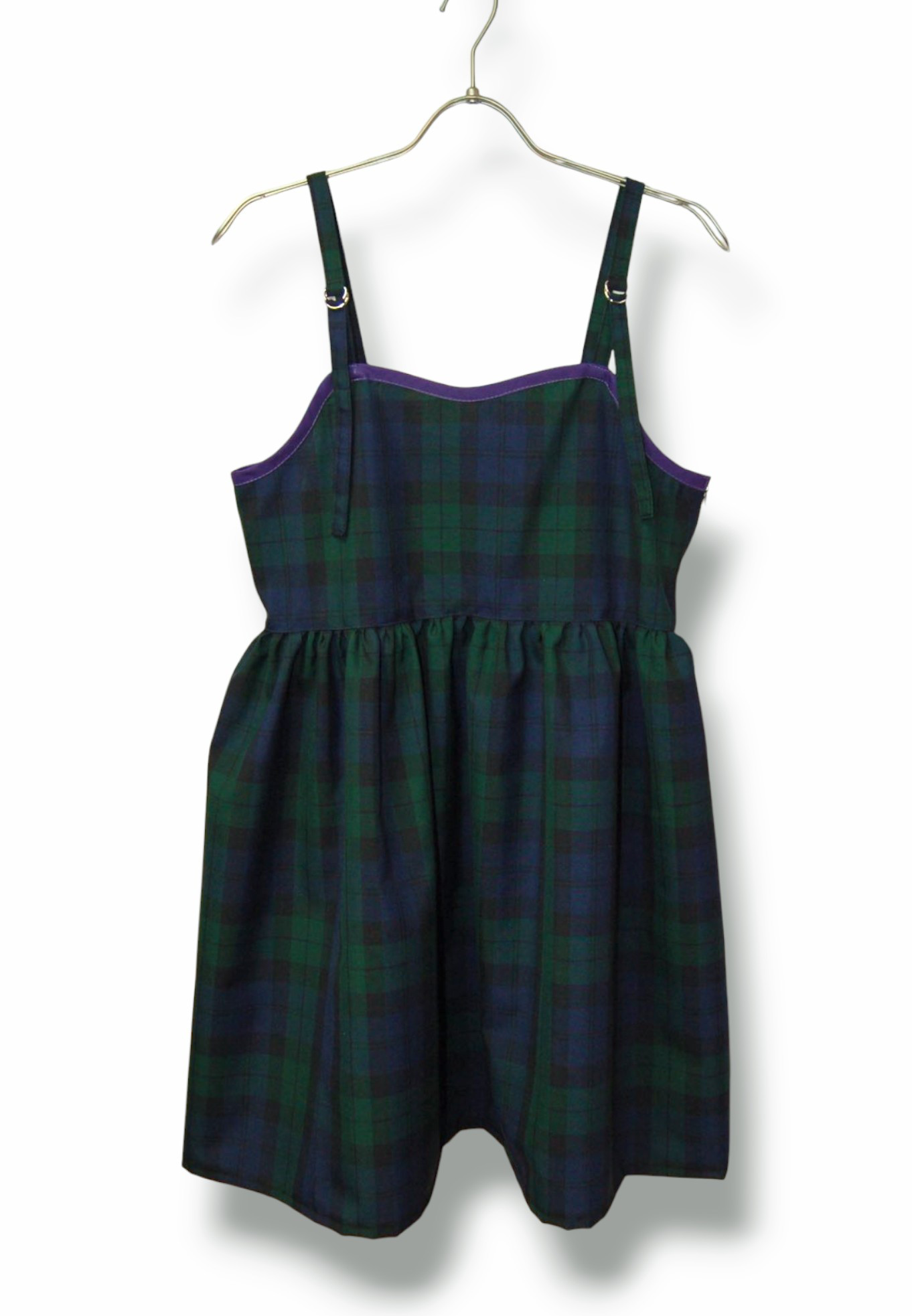 ブラックウォッチ　キャミソール　ギャザーチュニック