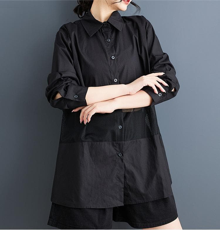 大きいサイズ シアー　トップス　レディース 秋冬　春 新品 長袖　シャツ