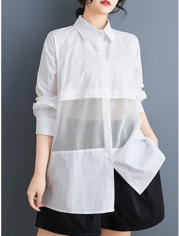 大きいサイズ シアー　トップス　レディース 秋冬　春 新品 長袖　シャツ