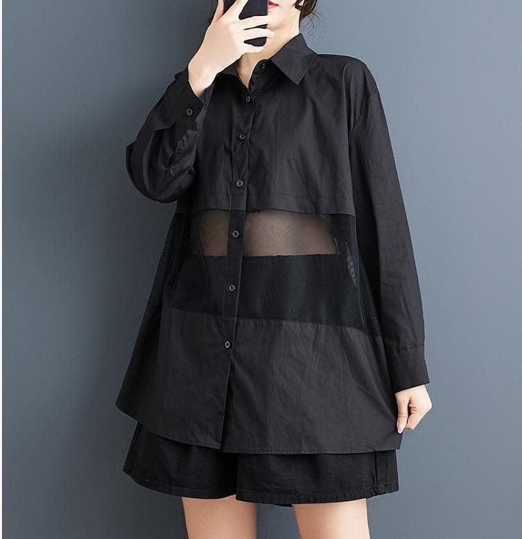 大きいサイズ シアー　トップス　レディース 秋冬　春 新品 長袖　シャツ