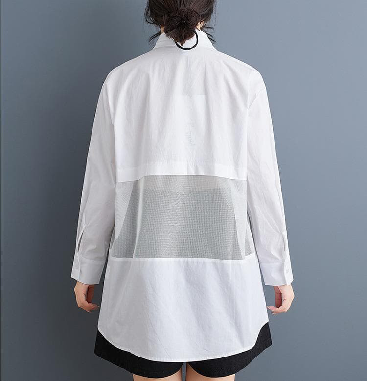 大きいサイズ シアー　トップス　レディース 秋冬　春 新品 長袖　シャツ