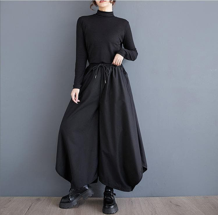 大きいサイズ パンツ　モード系　ブラック　レディース 秋冬　春 新品