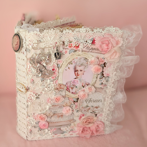 ロココ調✨薔薇と貴婦人の大型アロマジャンクジャーナル♥マリーローズ