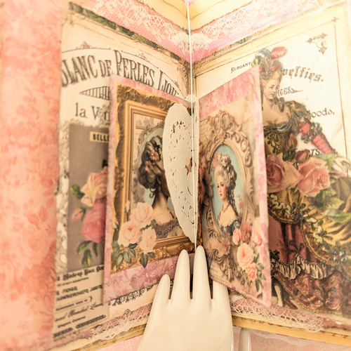 ロココ調✨薔薇と貴婦人の大型アロマジャンクジャーナル♥マリーローズ