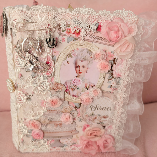 ロココ調✨薔薇と貴婦人の大型アロマジャンクジャーナル♥マリーローズ