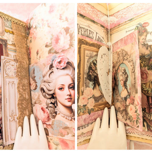 ロココ調✨薔薇と貴婦人の大型アロマジャンクジャーナル♥マリーローズ