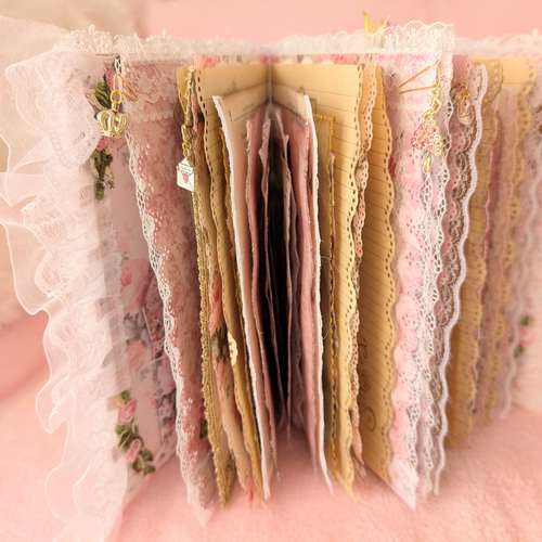 ロココ調✨薔薇と貴婦人の大型アロマジャンクジャーナル♥マリーローズ