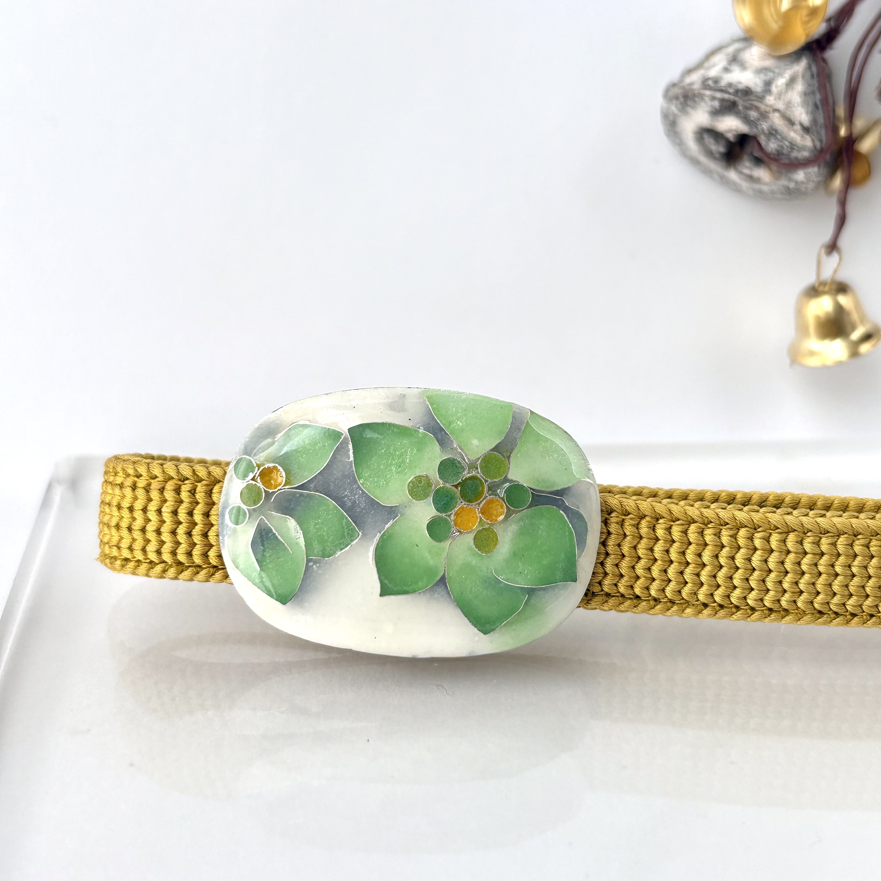 ＊ 期間限定 春の早割 販売＊  有線七宝焼帯留め   (866)