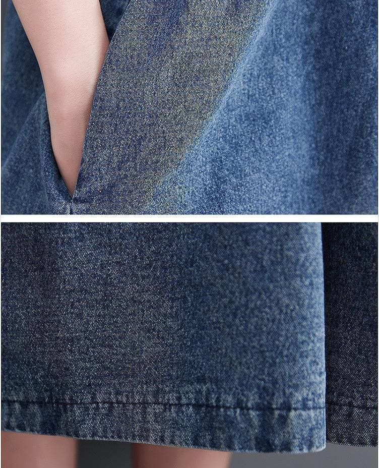 大きいサイズ レディース デニム　ワンピース　新品　サロペット　スカート