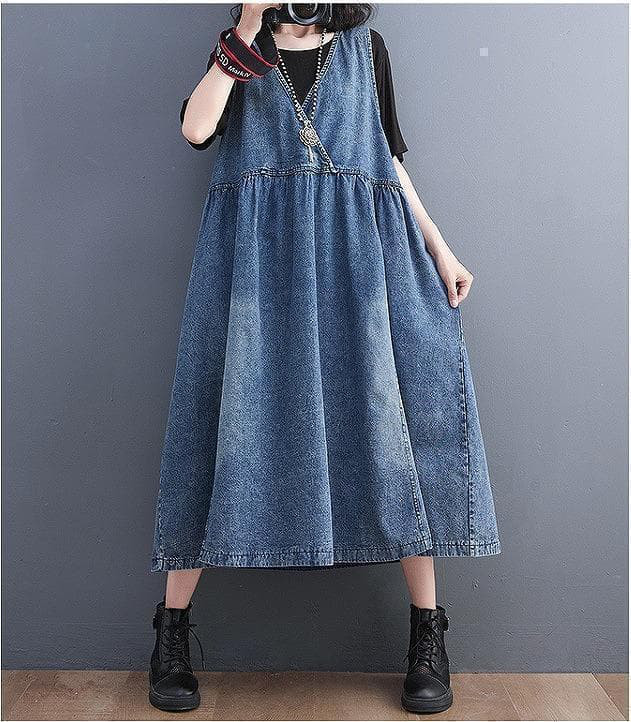 大きいサイズ レディース デニム　ワンピース　新品　サロペット　スカート