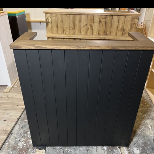 レジカウンター 受付カウンター 机・デスク エバーグリーン 【イン