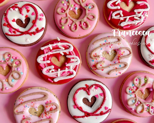 love　アイシングクッキー MINI Francesca クッキー ホワイトデーアイシングクッキー DONUT LOVE 菓子