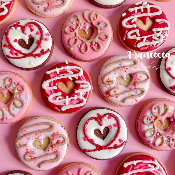MINI LOVE DONUT ホワイトデーアイシングクッキー クッキー Francesca