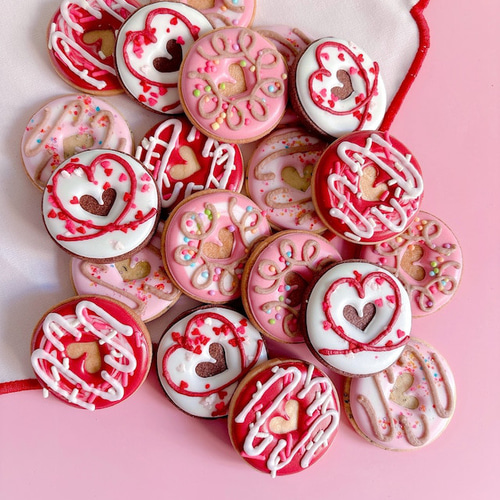 MINI LOVE DONUT ホワイトデーアイシングクッキー クッキー Francesca