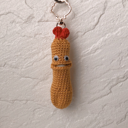 海老天エビフライあみぐるみ リップケース キーホルダー 【専用ケース