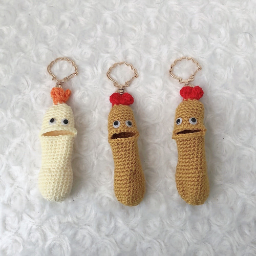 海老天エビフライあみぐるみ リップケース キーホルダー 【専用ケース