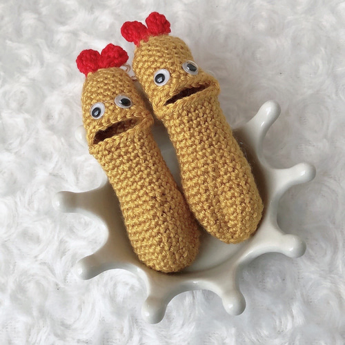 海老天エビフライあみぐるみ リップケース キーホルダー 【専用ケース