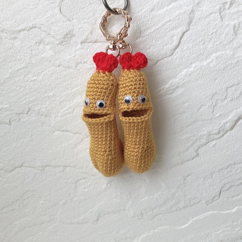 海老天エビフライあみぐるみ リップケース キーホルダー 【専用ケース