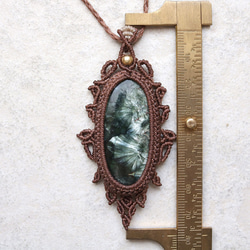 セラフィナイトマクラメネックレス｜天然石エスニックアジアンエキゾチックなアクセサリーmac443 11枚目の画像