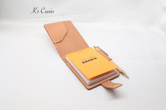 栃木レザー　Rhodia メモカバー【送料無料】 2枚目の画像