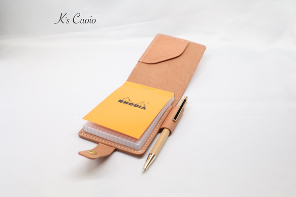 栃木レザー　Rhodia メモカバー【送料無料】 5枚目の画像