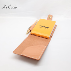 栃木レザー　Rhodia メモカバー【送料無料】 7枚目の画像