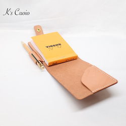 栃木レザー　Rhodia メモカバー【送料無料】 8枚目の画像