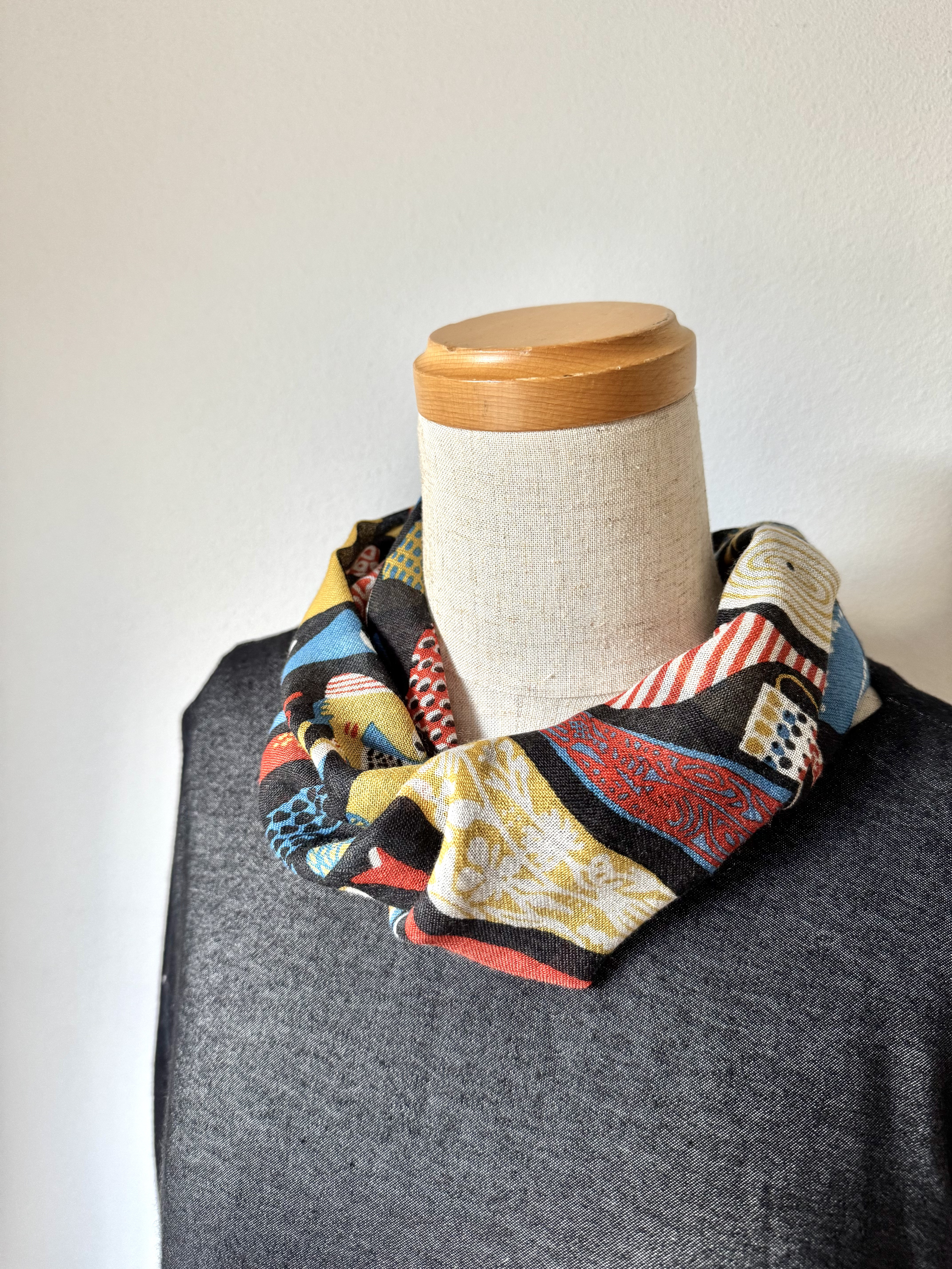 シルクカシミヤ　スティグリンドベリコラボ　楽らくスカーフLink | ポテリー　マルチカラー