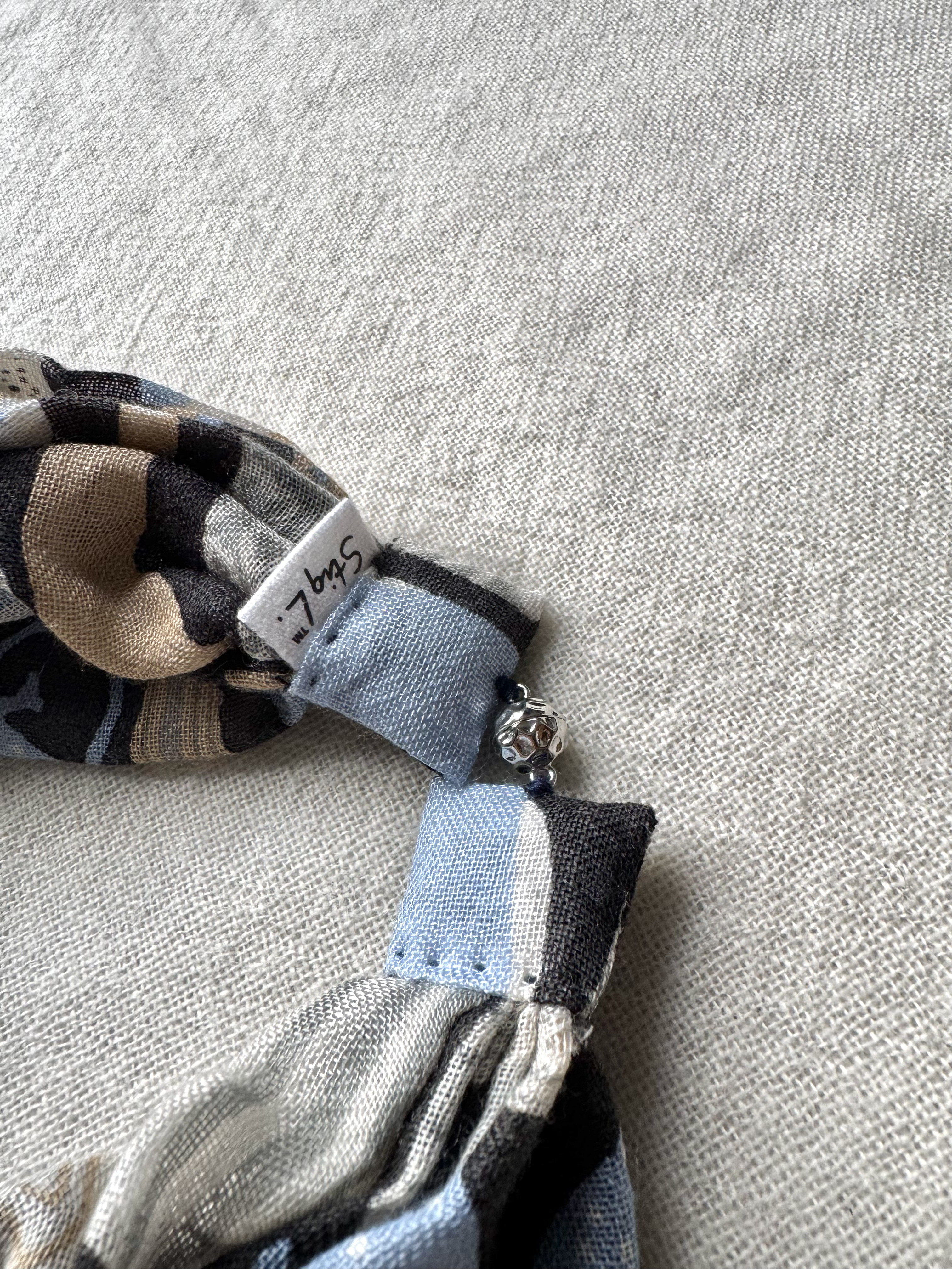 シルクカシミヤ　スティグリンドベリコラボ　楽らくスカーフLink | ポテリー　グレー