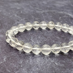 身の回りの氣を浄化 8mm ヒマラヤ水晶（スカルドゥ産）ブレスレット