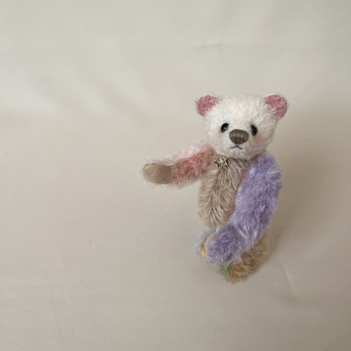 手のひらサイズのテディベア（ポンポンマフラー） ぬいぐるみ POLARIS