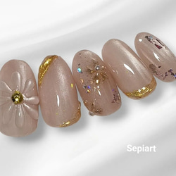 ジェルネイルチップ☆付け爪~野球応援ネイル~カラー、番号変更可能