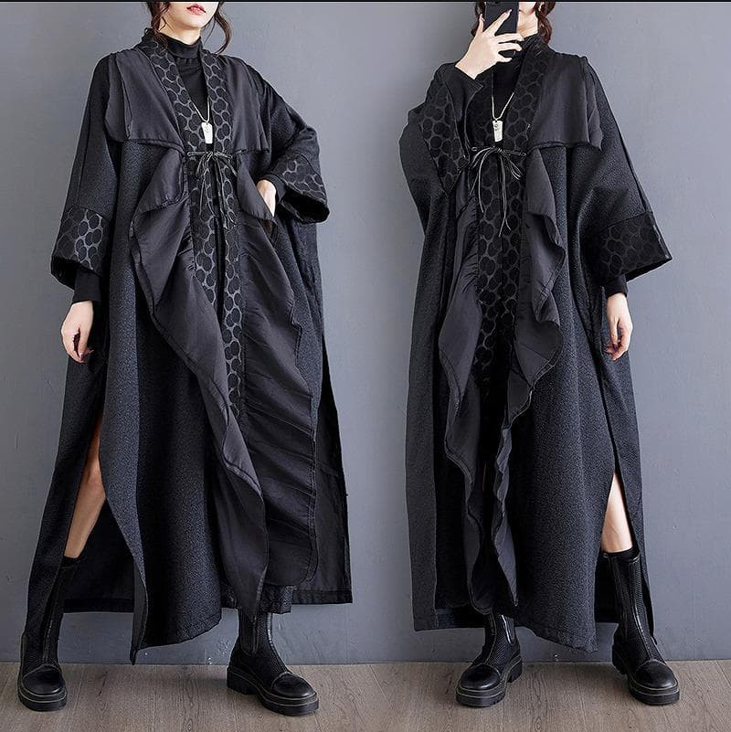 大きいサイズ 羽織り　ワンピース　レディース 秋冬　春 新品 長袖　コート