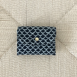 ⚮̈ミナペルホネン pomppia blue ピアノフラップポシェット 蓋付き