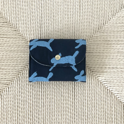 ⚮̈ミナペルホネン pomppia blue ピアノフラップポシェット 蓋付き