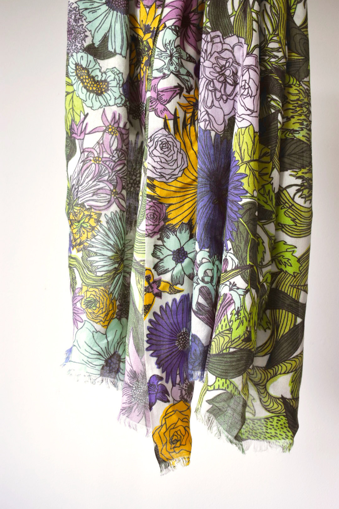 シルクウール綿麻大伴ストール　|　U-conic マルチカラー