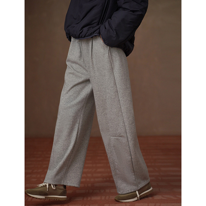 裏ボアほっこり温かくすっきり見える ゴムウエストロングパンツ#925