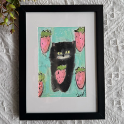 絵画。原画☆キャンバスF10【かわいい猫たちが一緒に香ばしいお風呂に