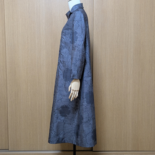 着物リメイク ワンピース 大島紬 M〜L ワンピース さらあお 通販