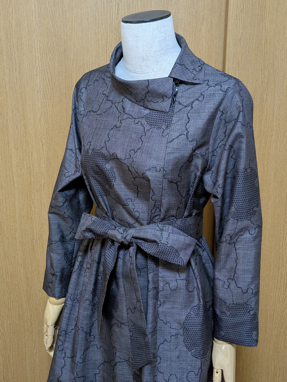 着物リメイクワンピース　M〜L 着物リメイク ワンピース 大島紬 M ～L - ZX-ZX-ZX'S GALLERY | minne