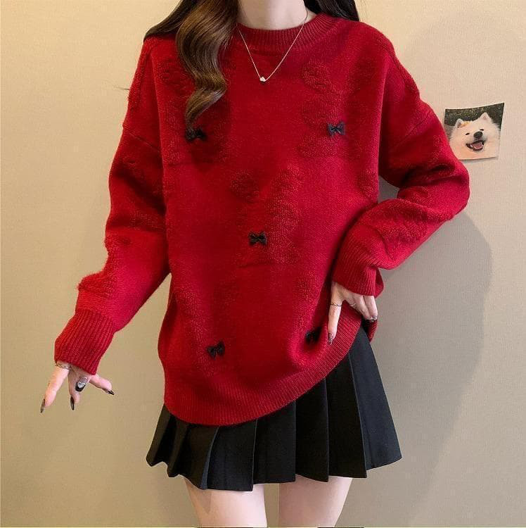 【大きいサイズ有】 レディース ニット　トップス　ウサギ　春 秋冬 新品 長袖/