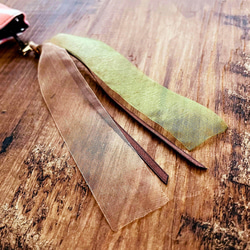 【再販】《送料無料》ふんわりミニポーチ キリンアミメPK 8枚目の画像