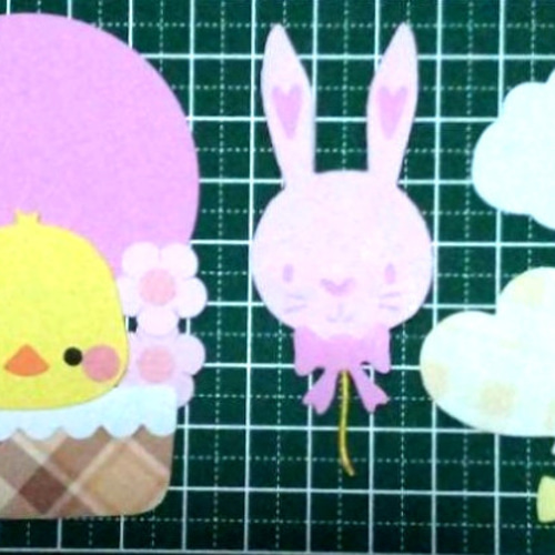 クラフトパンチ アルバム 飾り ペーパー クラフト 卒園 卒業 気球