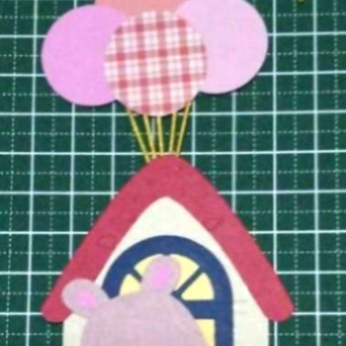 クラフトパンチ アルバム 飾り ペーパー クラフト 卒園 卒業 気球