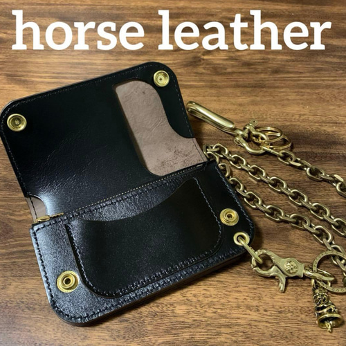 トラッカーウォレット　ミドル　horseleather 再販不可！限定特別仕様 トラッカーウォレット ミドル horseleather 再販不可！特別限定仕様 二