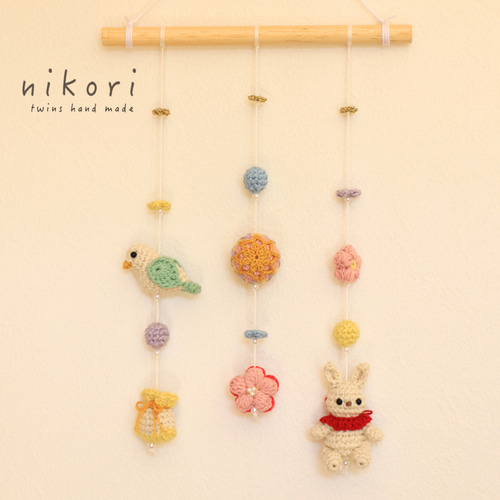 編み物の吊るし雛 その他インテリア雑貨 nikori 通販 20342478｜Creema