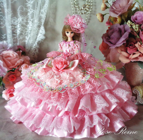 ♥ピンクのドレスが可愛いビスクドール（リプロ）♥ ♥春の大特価Sale