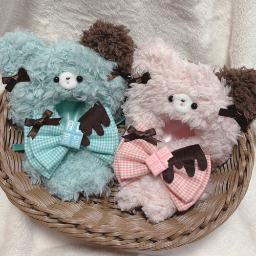 ぬい服 着ぐるみ チョコミント いちごチョコ くまさん ぬいぐるみ aki