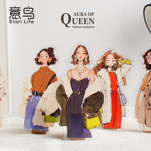 1836コラージュ ステッカー 素材 コレクション 海外 6種セット シール